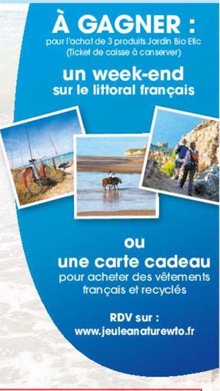un week-end sur le littoral français ou une carte cadeau