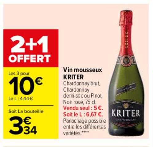 Vin Mousseux Kriter