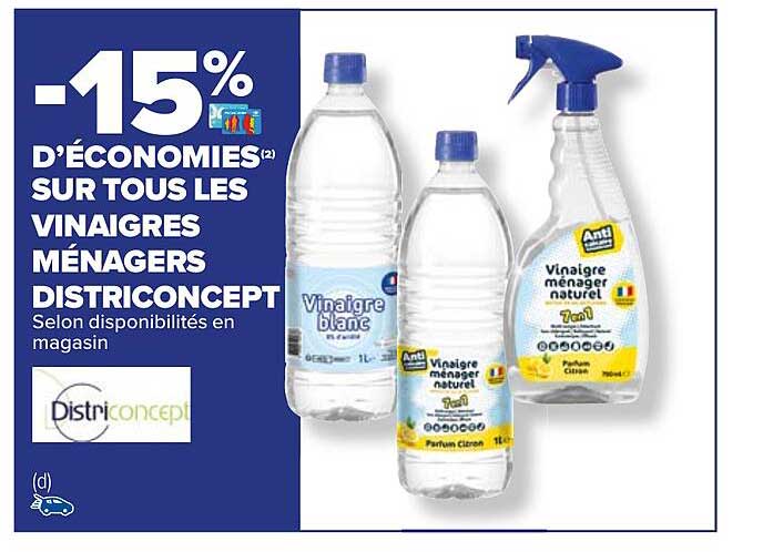 vinaigres ménagers districonceopt