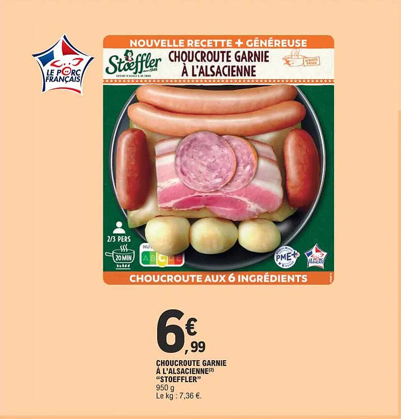 choucroute garnie à l'alsacienne "stoeffler"