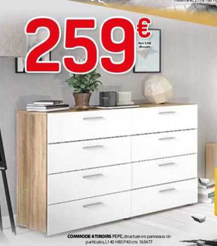 commode 8 tiroirs pepe
