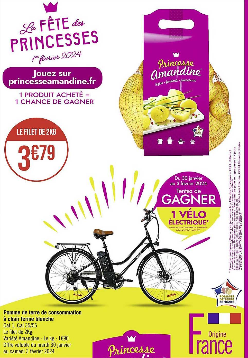 Pomme De Terre De Consommation à Chair Ferme Blanche