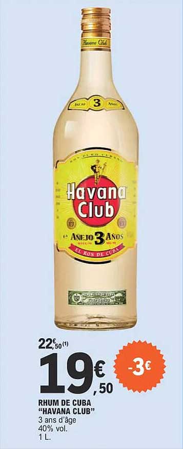 Rhum De Cuba "havana Club"
