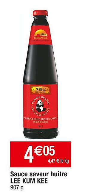 sauce saveur huître lee kum kee