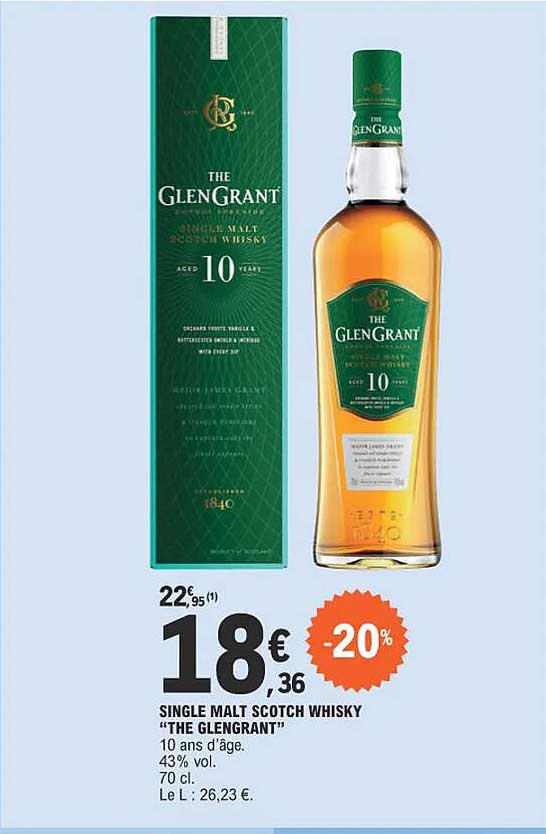 single malt scotch whisky "the glengrant"