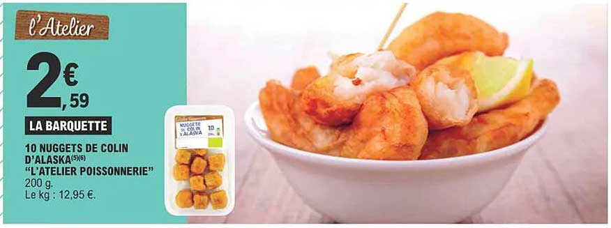 10 nuggets de colin d'alaska "l'atelier poissonnerie"