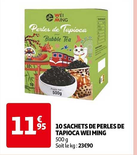 10 Sachets De Perles De Tapioca Wei Ming