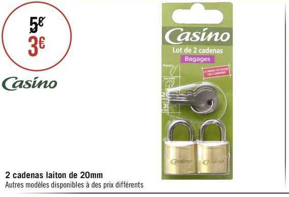 2 cadenas laiton de 20mm