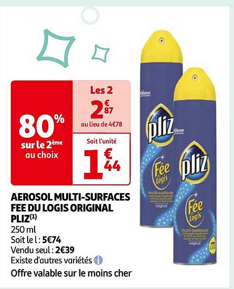 aérosol multi-surfaces fée du logis original pliz
