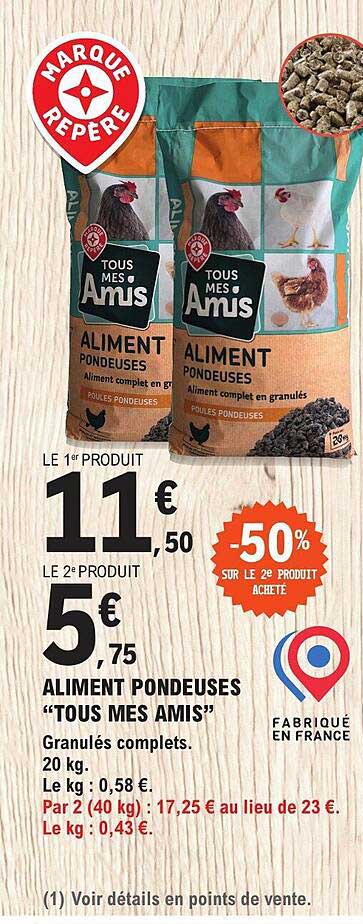 aliment pondeuses "tous mes amis"