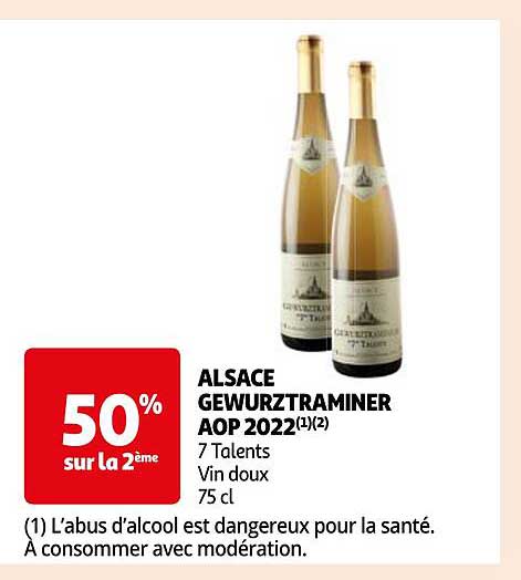 Alsace Gewurztraminer Aop 2022 7 Talents Vin Doux