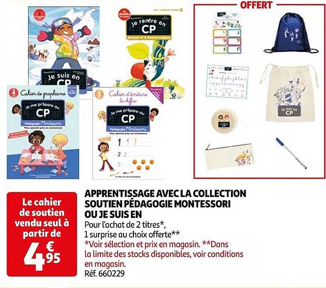 apprentissage avec la collection soutien pédagogie montessori ou je suis en