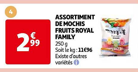 Assortiment De Mochis Fruits Royal Family