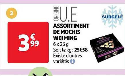 assortiment de mochis wei ming
