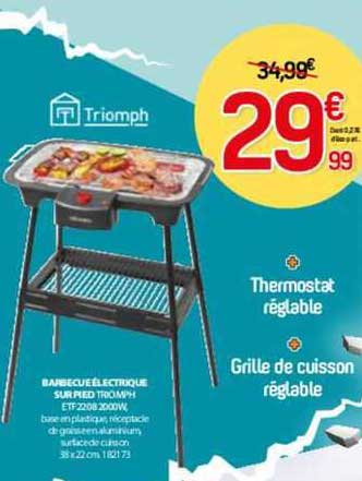 Barbecue électrique Sur Pied Triomph