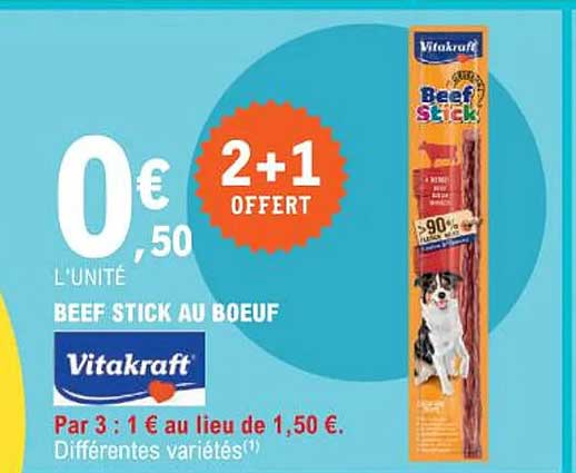 beef stick au boeuf vitakraft