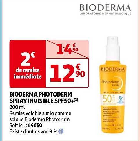 Bioderma Photoderm Spray Invisible Spf50+