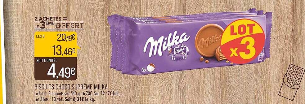 Biscuits Choco Suprême Milka