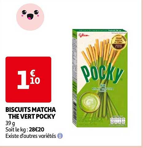 biscuits matcha the vert pocky