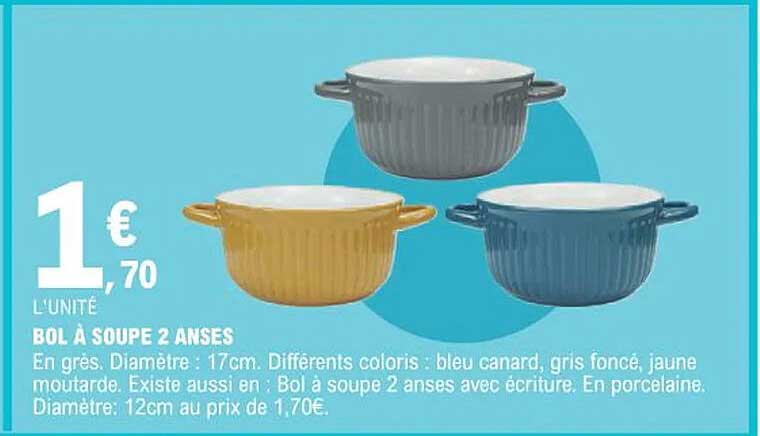 Bol à Soupe 2 Anses