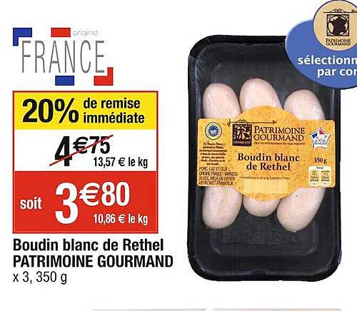 Boudin Blanc De Rethel Patrimoine Gourmand