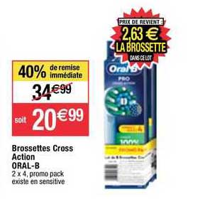 brossettes cross action oral-b