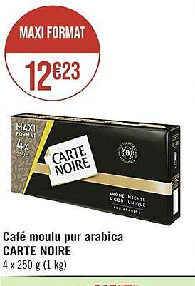 Café Moulu Pur Arabica Carte Noire