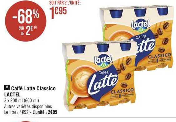 caffè latte classico lactel