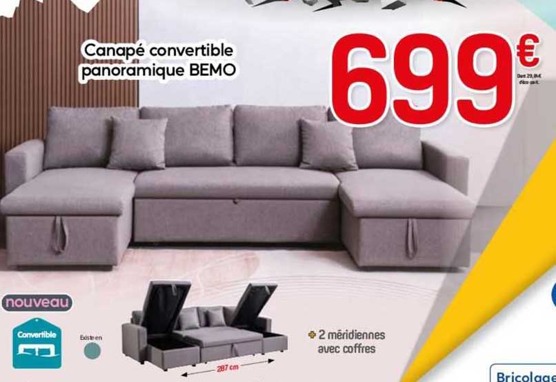 Canapé Convertible Panoramique Bemo