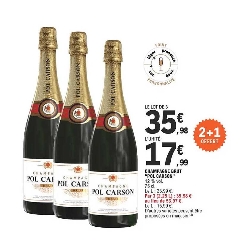 champagne brut "pol carson"