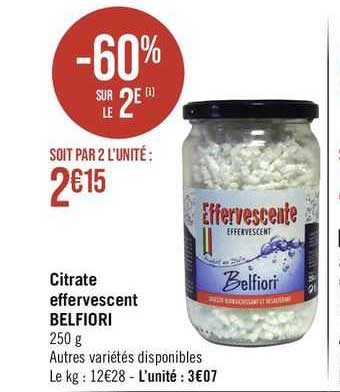 citrate effervescent belfiori