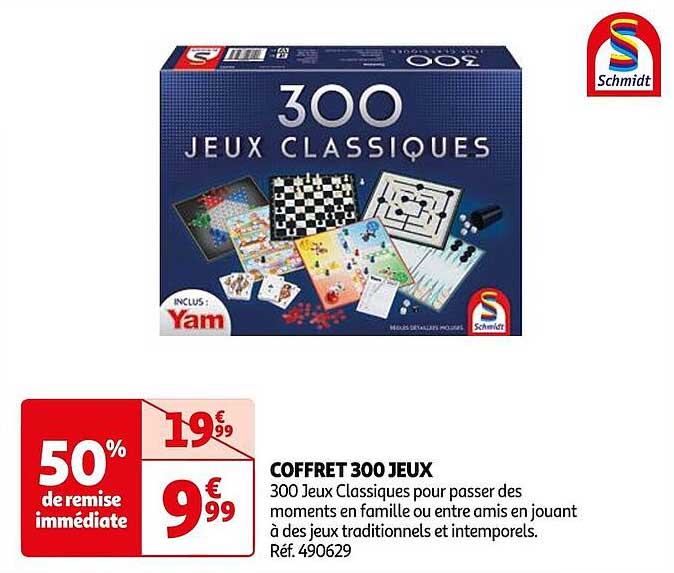coffret 300 jeux schmidt