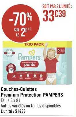 couches-culottes premium protection pampers