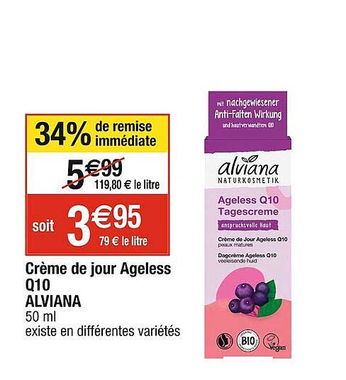 crème de jour ageless q10 alviana