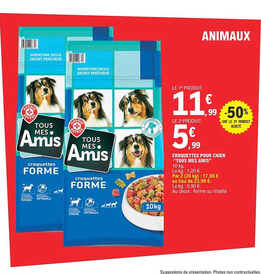 croquettes pour chien "tous mes amis"