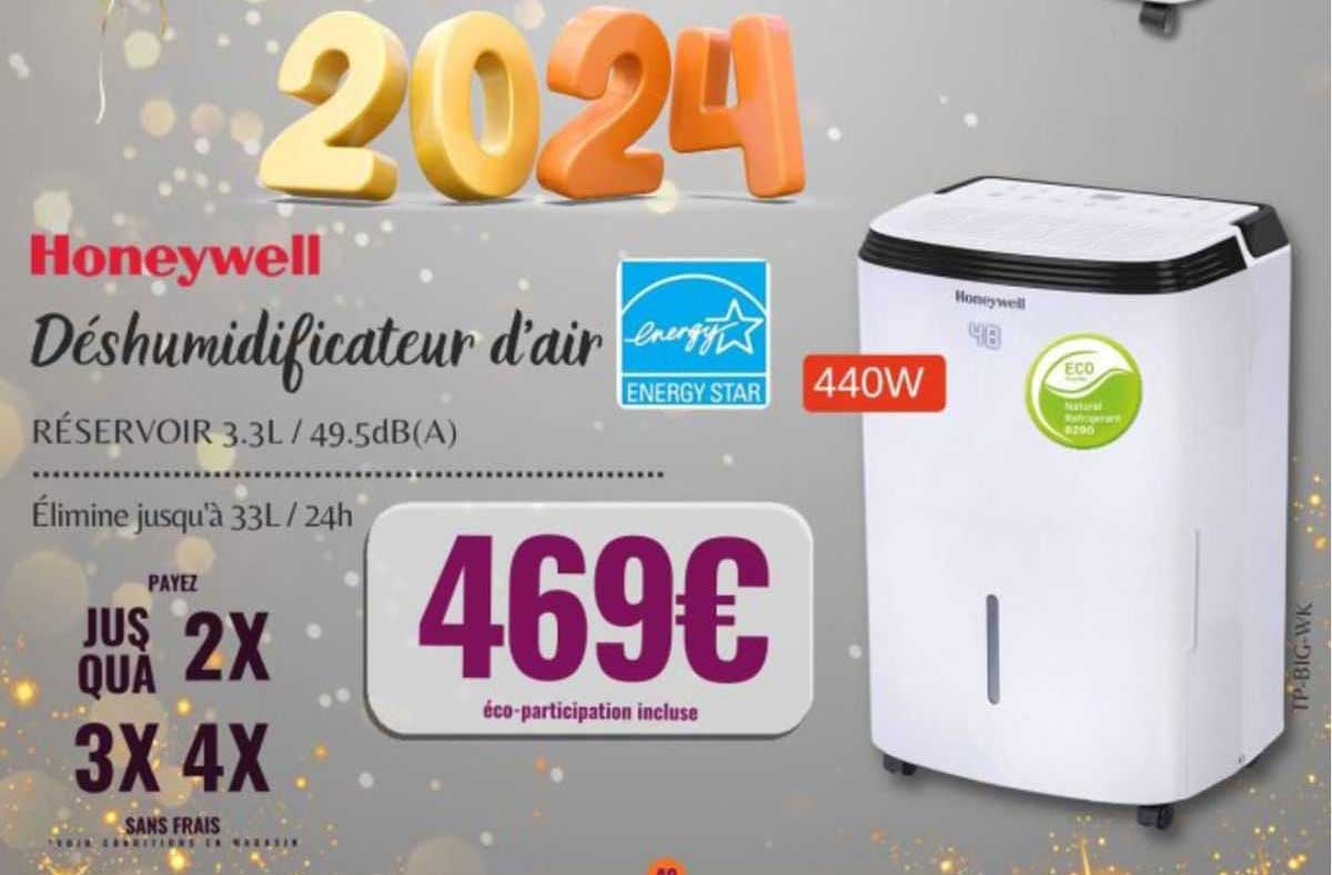 déshumidificateur d'air honeywell