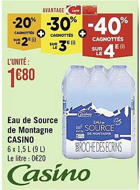 Eau De Source De Montagne Casino