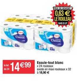 essuie-tout blanc