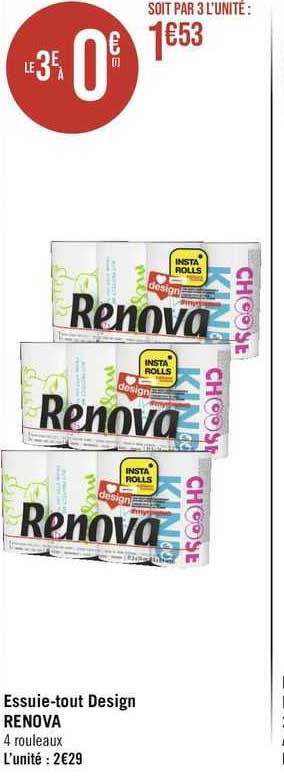 essuie-tout design renova