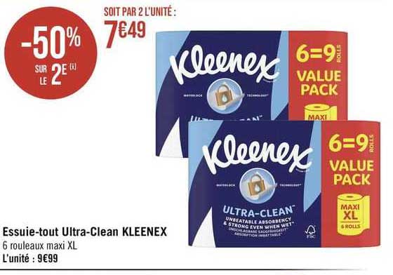 essuie-tout ultra-clean kleenex