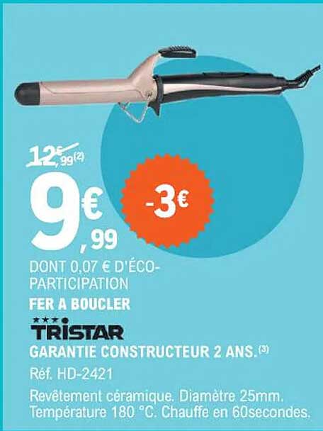 fer à boucler tristar