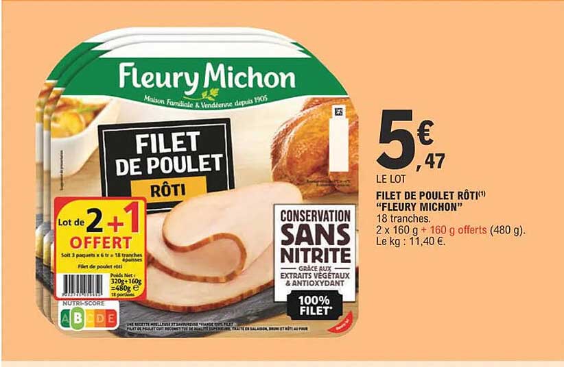 filet de poulet rôti "fleury michon"