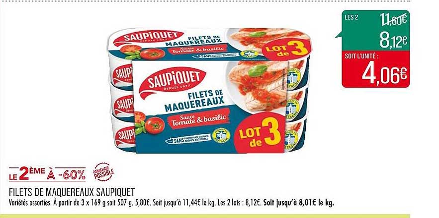 Filets De Maquereaux Saupiquet