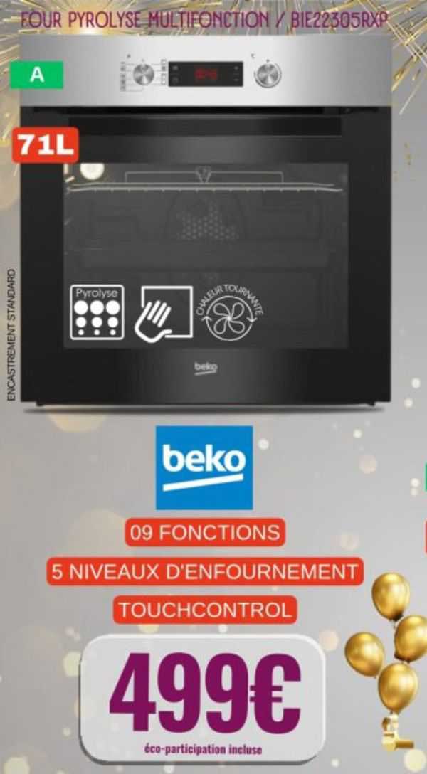 Four Pyrolyse Multifonction Beko