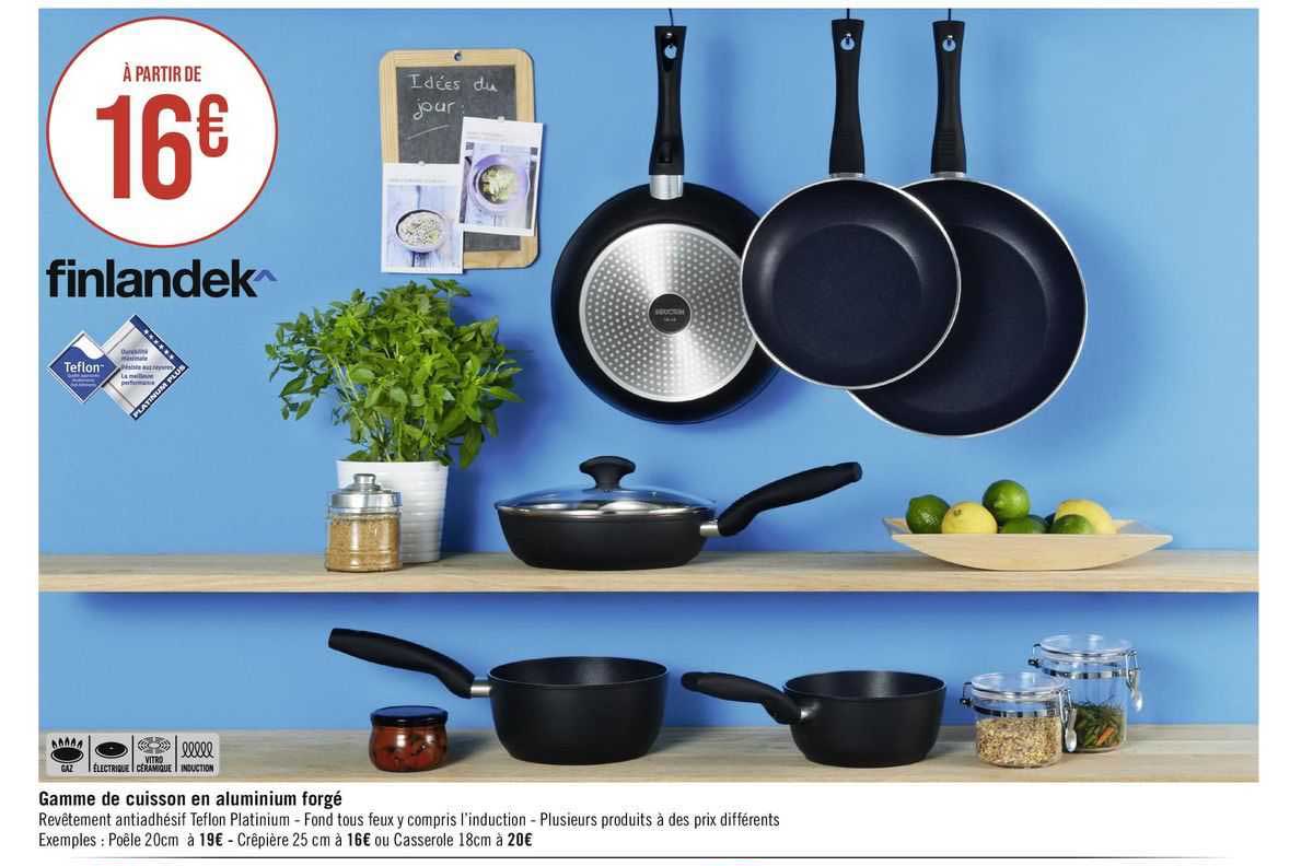 gamme de cuisson en alumínium forgé