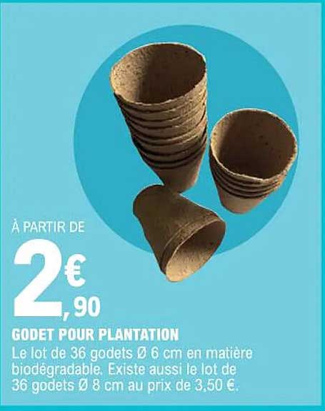 godet pour plantation