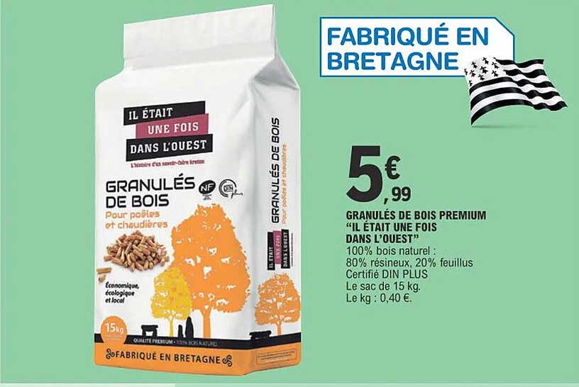 granulés de bois premium "il était une fois dans l'ouest"