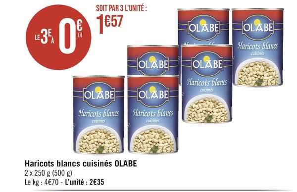 Haricots Blancs Cuisinés Olabe