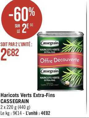 haricots verts extra-fins cassegrain