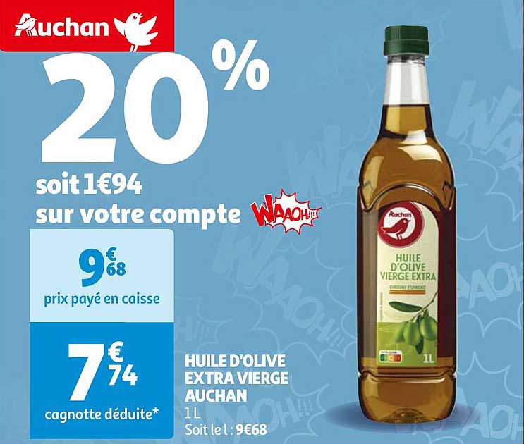 Huile D'olive Extra Vierge Auchan